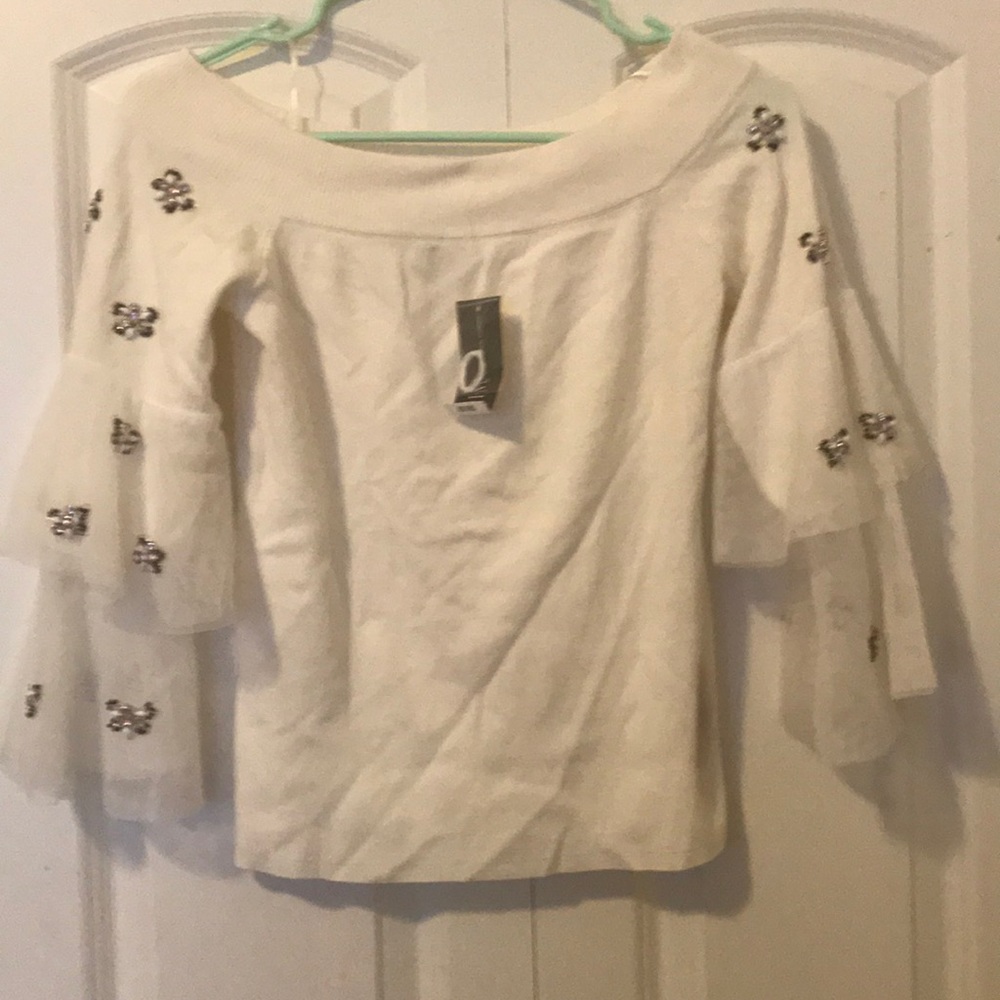 INC tiered sleeve blouse
